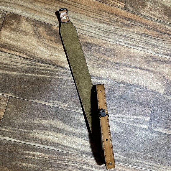 Vintage Arvo Torel Cowhide Leather Rifle Gun Sling Adjustable Strap Swivels RARE - Picture 10 of 14